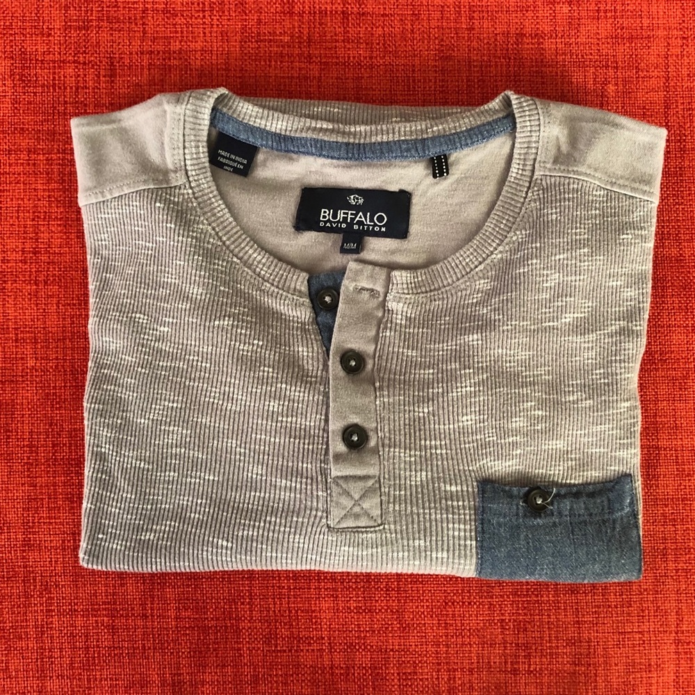 Grey Henley by Buffalo